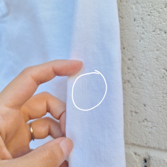 Frank & Eileen | Monaghan Mom Jean Italian Vintage Denim in White Size 30 - Picture 9 of 14